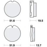 Bremsklotz Standard TRW Alternative: 7326093 passend für: Honda CB, CJ