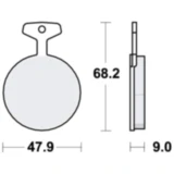 Bremsklotz Standard TRW für Motorräder 7871288