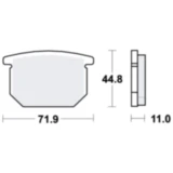 Bremsbeläge Standard TRW für Motorräder