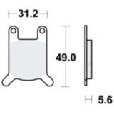 Bremsklotz Standard TRW passend für: Hercules Ultra, K, RX - 9, Puch Cobra
