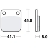 Bremsklotz Sinter SI TRW Alternative: 7376965 passend für: Yamaha YFM, YFZ, YFS