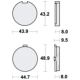 Bremsklotz Standard TRW Alternative: 7325954 passend für: Hyosung GA, GF
