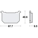 Bremsklotz Standard TRW Alternative: 7326770 passend für: Kawasaki Z, ZXR, GT