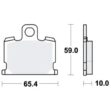 Bremsklotz Standard TRW Alternative: 7326796 passend für: Yamaha RD, RX
