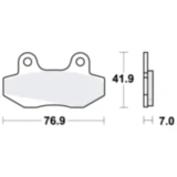 Bremsklotz Standard TRW Alternative: 7326911 passend für: Hyosung GT, XRX, GV