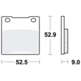 Bremsklotz Sinter hinten TRW Alternative: 7329105 passend für: Kawasaki ZRX, ZXR, ZZR