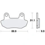 Bremsklotz Standard TRW Alternative: 7326960 passend für: Honda CB
