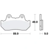 Bremsklotz Standard TRW Alternative: 7326846 passend für: Honda CB, CX, CN, GL