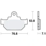Bremsklotz Standard TRW Alternative: 7328487 passend für: Suzuki GZ, Maico GM