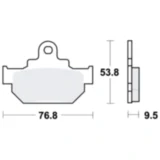 Bremsklotz Standard TRW für Motorräder 7871254