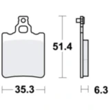 Bremsklotz Standard TRW Alternative: 7370046 passend für: Aprilia RX, RS, AF1