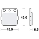 Bremsklotz Sinter SI TRW Alternative: 7377773 passend für: Yamaha YZ, Honda CRF