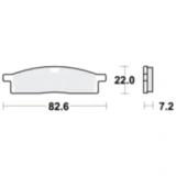 Bremsklotz Sinter SI TRW passend für: Yamaha YZ