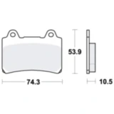 Bremsklotz Standard TRW für Motorräder 7871809