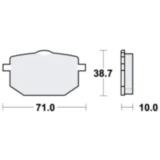 Bremsklötze Standard TRW für Motorräder 7871783