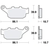 Bremsklotz Sinter hinten TRW Alternative: 7322803 passend für: Honda NC, CB, CBR