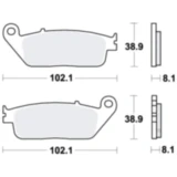 Bremsklotz Standard TRW Alternative: 7372378 passend für: Triumph Bonneville, Tiger, Street Triple
