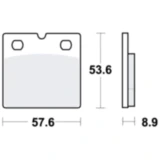 Bremsklotz Sinter vorne TRW Alternative: 7328966 passend für: BMW K, R
