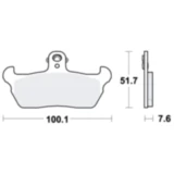 Bremsklotz Standard TRW Alternative: 7374580 passend für: Cagiva W8, Supercity, W (16, 12)