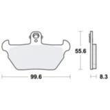Bremsklotz Sinter vorne TRW Alternative: 7320955 passend für: BMW K, R, K1