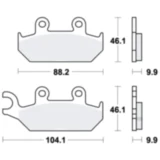 Bremsklotz Standard TRW für Motorräder 7872419