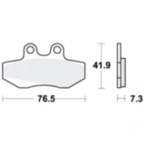 Bremsklotz Standard TRW Alternative: 7379423 passend für: Aprilia Red Rose, Pegaso, Classic