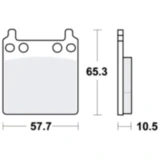 Bremsklotz Standard TRW Alternative: 7326143 passend für: Honda GL, CB