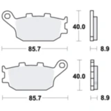 Bremsklotz Standard TRW Alternative: 7375157 passend für: Honda CB, CBF, CBR