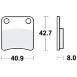 Bremsklotz Standard TRW Alternative: 7320533 passend für: Daelim SJ, SE, Tapo
