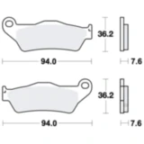 Bremsklotz Sinter SI TRW Alternative: 7377526 passend für: Husqvarna TE, TC, WR, FE