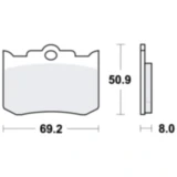 Bremsklotz für Scooter, Kart, Oldtimer und Sportkutschen