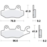 Bremsklotz Scooter TRW Alternative: 7320527 passend für: Kymco Like, Yager, Agility