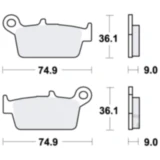 Bremsklotz Scooter TRW Alternative: 7321839 passend für: Kymco Top Boy, ZX, Cobra