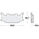 Bremsklotz Standard TRW Alternative: 7320528 passend für: Yamaha YP, XP