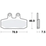 Bremsklotz Scooter TRW Alternative: 7320252 passend für: Aprilia Scarabeo, Mana, Sport City