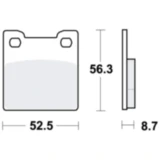 Bremsklötze Standard TRW für Motorräder 7871577