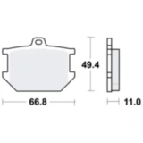 Bremsklotz Standard TRW für Motorräder 7871320