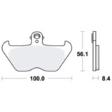Bremsklotz Sinter vorne TRW Alternative: 7320955 passend für: BMW R, K, K1