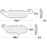 Bremsklotz Sinter vorne TRW Alternative: 7328859 passend für: Kawasaki VN, ER - 6F, ER - 6N