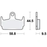 Bremsklotz Standard TRW Alternative: 7321870 passend für: Honda SZX, SYM Jet