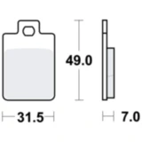Bremsklotz Scooter TRW Alternative: 7321896 passend für: Piaggio Sfera