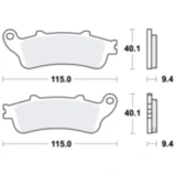 Bremsklotz Standard TRW Alternative: 7320294 passend für: Honda FES, FJS, NSS