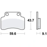 Bremsklotz Standard TRW Alternative: 7320530 passend für: Keeway F - Act, RY8, Matrix