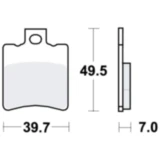 Bremsklotz Scooter TRW Alternative: 7320203 passend für: Aprilia SR, Scarabeo, Rally 7874985