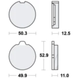 Bremsklötze Standard TRW für Motorräder 7871130