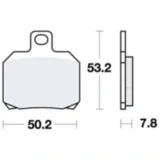 Bremsklotz Sinter hinten TRW Alternative: 7324049 passend für: Ducati Monster, Panigale, Hypermotard