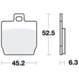 Bremsklotz LC TRW siehe 7321920 04/24 passend für: Yamaha YQ, NS, EW, MBK YQ, EW