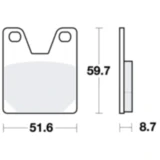 Bremsklötze Standard TRW für Motorräder 7870736