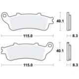 Bremsklotz Sinter hinten TRW Alternative: 7328818 passend für: Honda NT, XL, ST