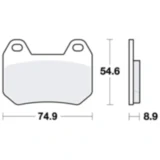 Bremsklotz Standard TRW Alternative: 7324064 passend für: BMW K, R